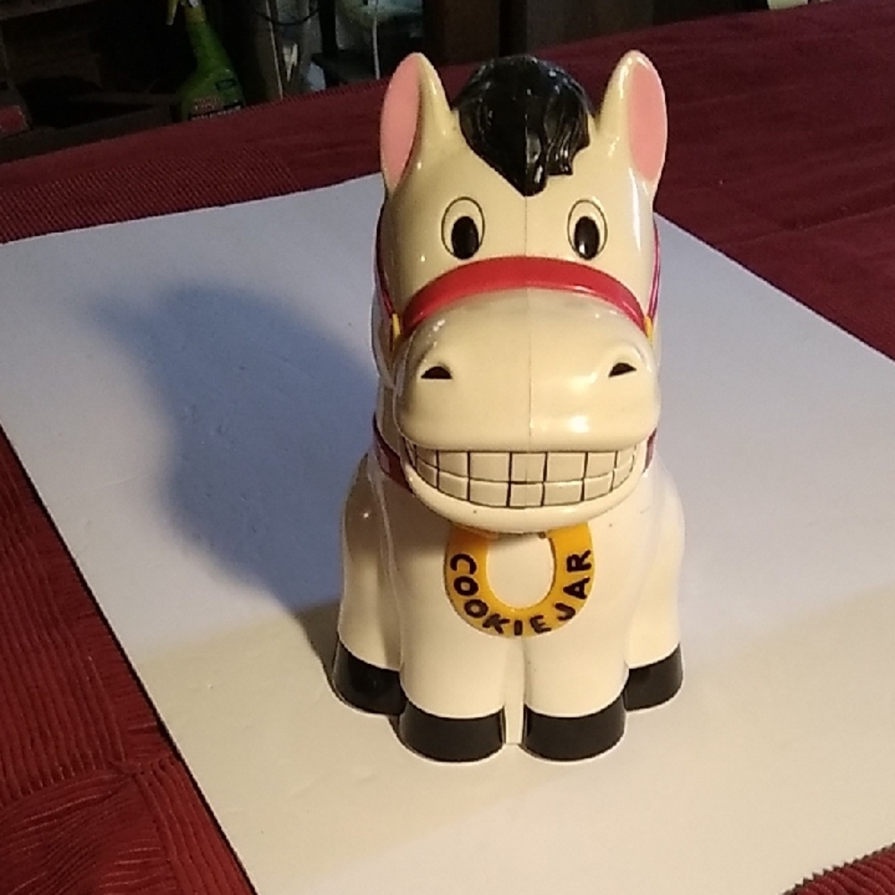 Smiling Horse Cookie Jar Toy